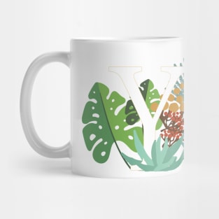 Plant Letter Y Mug